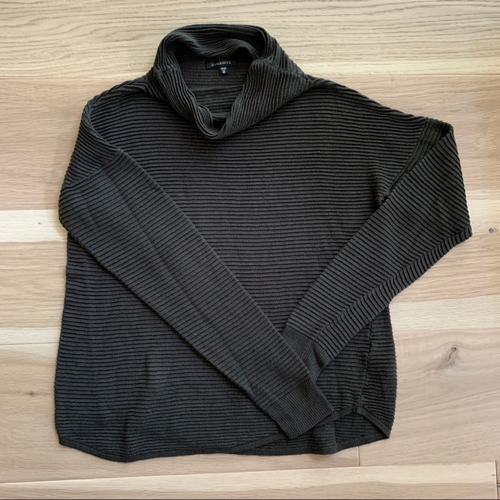 DYNAMITE Knit Cowl Neck Sweater
